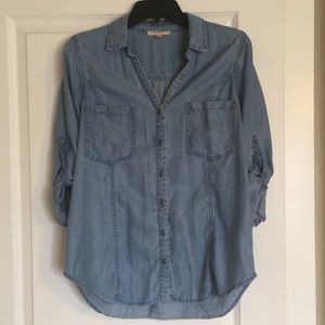 Chambray button down shirt